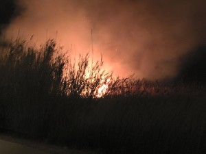 Imagen de ses Feixes de Vila en llamas. Foto: María Viñets Ramón