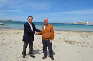 Josep Marí 'Agustinet' amb Pep 'Cires'. 