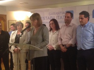 Virginia Marí durante la presentación de su candidatura