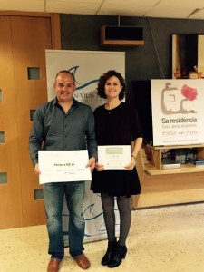 Amorós y Ferrer, durante el acto de entrega de premios