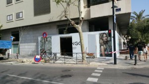 Imagen de la nueva tienda de Mango, que actualmente se encuentra en obras. 