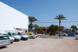 El nuevo parking de la Savina. 