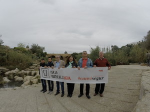 Imatge de tots els candidats socialistes a la roda de premsa que ha tengut lloc aquest matí.