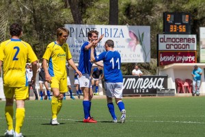 Celebración de uno de los goles del San Rafael