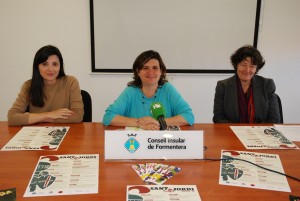 Imagen de la presentación de las actividades previstas para el Día de Sant Jordi en Formentera.