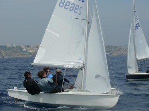 Triay y Mas, en una de las mangas celebradas en Platja d'en Bossa