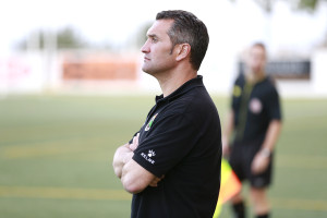 Javier Roncal, entrenador del Racing B.