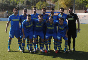 Un once inicial del Andratx, primer rival del Sant Jordi en las eliminatorias por el ascenso. Foto: Fútbol Balear