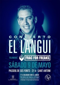 En la imagen, el cartel del concierto de este músico y actor madrileño. 