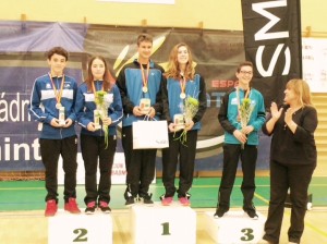 Andrea Ibáñez y Marc Cardona, subcampeones en dobles mixto.