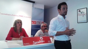 Rafa Ruiz, durante la asamblea de este viernes de la Agrupació Socialista d'Eivissa.