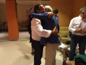 Vicent Torres y Xico Tarrés celebran los resultados. Foto: L.A.