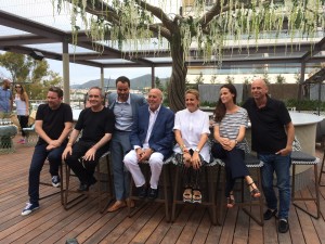 Parte del equipo de Heart junto a los hermanos Adrià y Laliberté. 