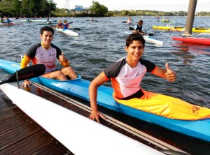 Jorge Gascón y Raúl Galindo finalizaron en quinta posición en K-2 cadete.