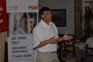 Pep Torres, candidato del PSOE al Ayuntamiento de Sant Joan