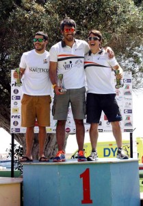 Podio de las Lifesaving Series, con Daniel Sánchez y Toni Prats como primero y tercero.