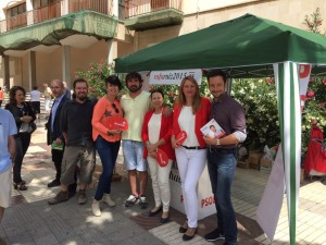 Rafa Ruiz, a la dreta de la imatge, encapçala la candidatura del PSOE a Vila. 