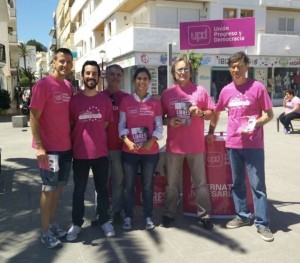 Imagen de los candidatos de UPyD reunidos en Ibiza. 