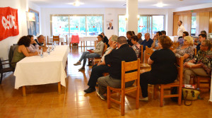 Imatge de l'acte que tengut lloc avui a Cala Vedella.