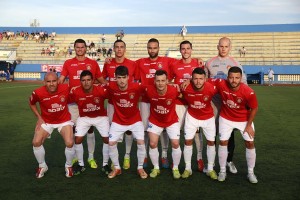 Once inicial del CD Ibiza ante el Ciudad de Ibiza. Foto: Fútbol Pitiuso