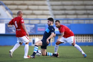 Un lance del encuentro jugado en Can Misses. Foto: Fútbol Pitiuso