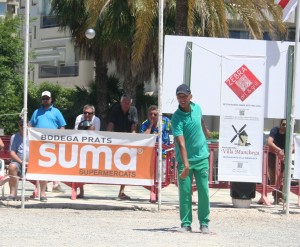 Uno de los integrantes de la tripleta de  Marruecos durante la final ante Mónaco A. Fotos: C. V.