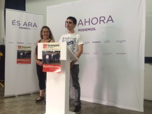 Imagen de los candidatos de Podemos al Consell y al ayuntamiento de Sant Josep