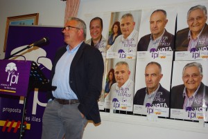 Jaume Font durante su discurso. Foto: PI-Eivissa.