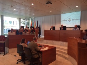 Los consellers del Partido Popular, durante el pleno. 