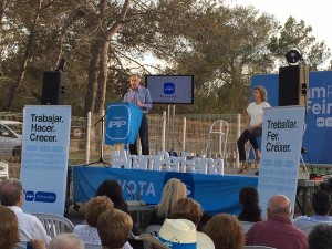 Vicent Serra, ayer, en Cala de Bou. Foto: PP