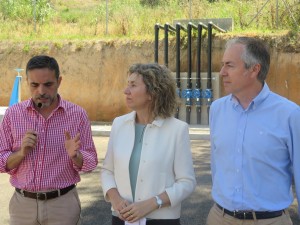 Marí Bosó, Neus Marí y Vicent Serra, esta mañana. 