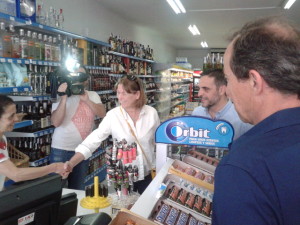 Virginia Marí, en un supermercado de ses Figueretes