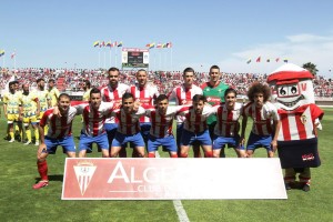 Once inicial del Algeciras en el partido de este domingo frente a la Arandina. Fotos: EuropaSur