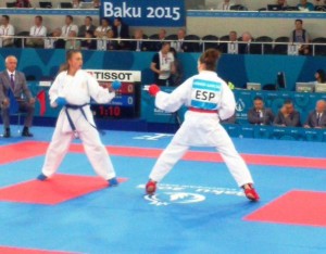 Cristina Ferrer finalizó en cuarta posición en los Juegos Europeos de Bakú. Foto: RFEK