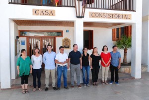 L'equip de govern del Consell de Formentera, amb Jaume Ferrer al centre. 