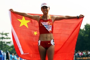 Liu Hong batió en A Coruña el récord del mundo en los 20 kilómetros marcha. 