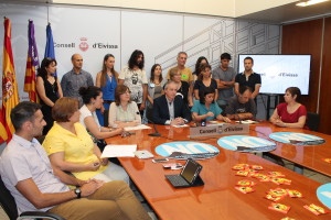 Representantes de Alianza Mar Blava hoy en el Consell.