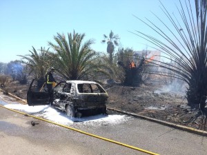 Imagen del incendio de Can Burgos