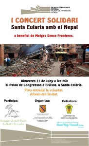 El cartel de este evento solidario. 