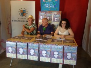 'Guisante', Marí y Guisado, durante la rueda de prensa que ha tenido lugar esta mañana.