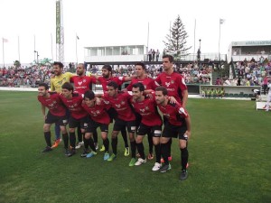 Once incial del Formentera en el partido ante el Sanluqueño. Foto: Sanlúcar Información