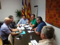 Imatge de la reunió que va tenir lloc ahir a Sant Josep.