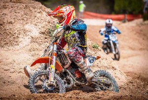 Elías Escandell, durante la segunda prueba del Campeonato de España de MX50.