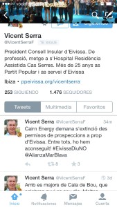 Imagen del tweet de Vicent Serra .