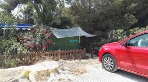 La caseta de masajes denunciada por la concesionaria de ses Salines, Ibifor.