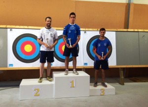 Iván Marí, Pere Cincunegui y Alejandro Costa, el podio absoluto de arco recurvo.