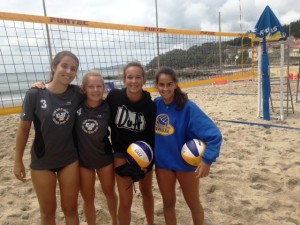 Aina Socias, Marga Bauzá, Aurora Tur y Laura Marí, las cuatro jugadoras baleares del Sóller.