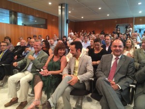 Francina Armengol, junto al alcalde Rafa Ruiz y el conseller Joan Boned. 