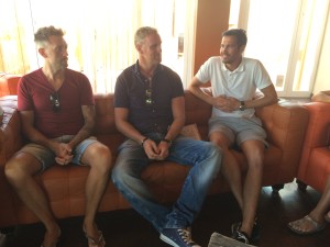 Nathan Seal, Martin Makepeace y Julian Cobby, durante la rueda de prensa. 