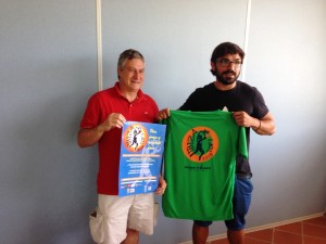 José Antonio Piqueras y Agustín Losas, durante la presentación del torneo de baloncesto.